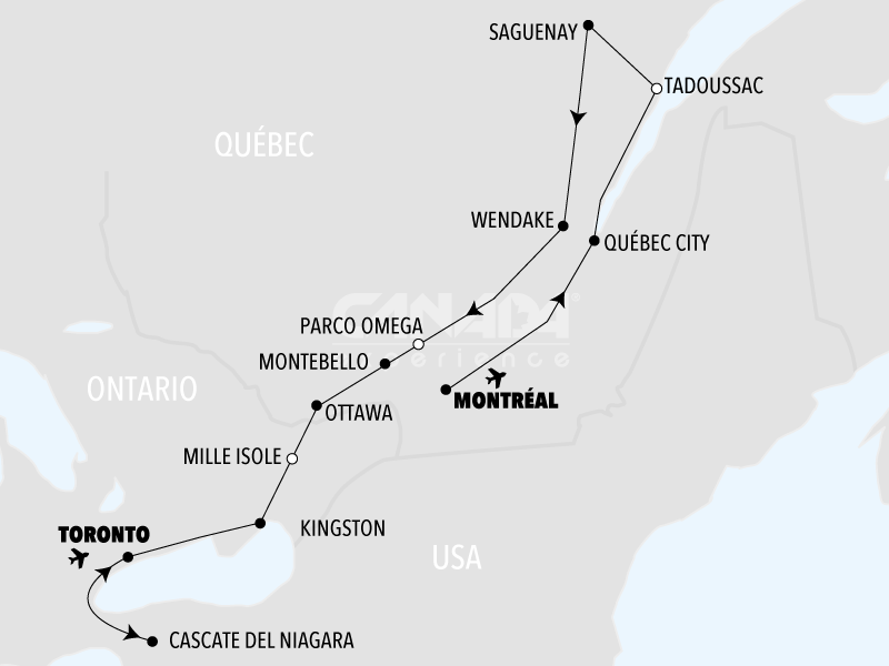 Fly&Drive Passaggio in Ontario & Québec