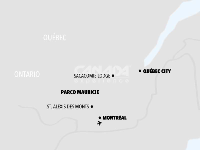 Mappa Sacacomie Lodge